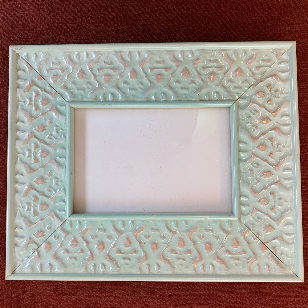 5x7 vintage light green photo frame